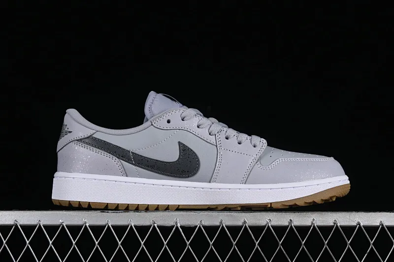 All categories Air Jordan Jordan series basketball shoes Air Jordan 1 Low G version pure original Air Jordan 1 Low Golf AJ1 Joe 1 new golf version raw rubber gray DD9315-006